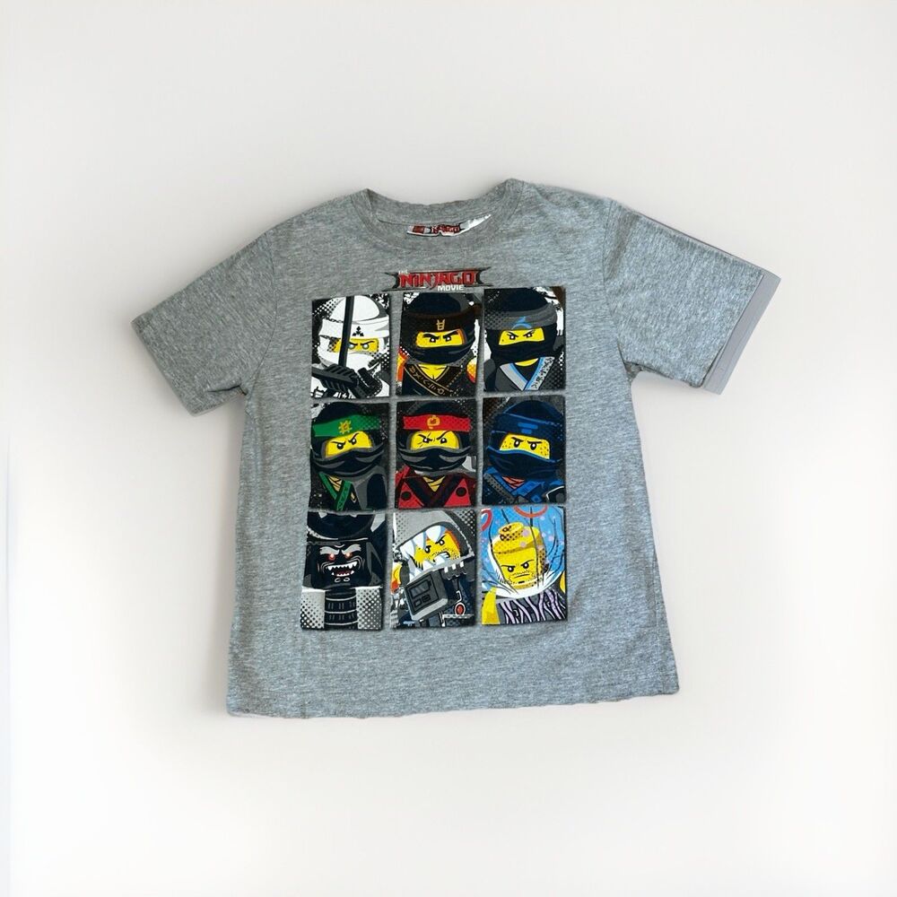 Lego Ninjago Movie Graphic T Shirt Boys Size Small 7/8
